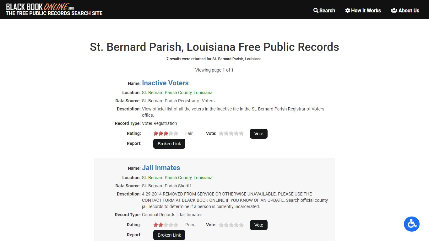 St. Bernard Parish, LA Free Public Records | Criminal ...